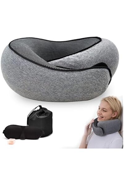 GENERAL Travel Memory Foam Pillow,Travel Pillow for Airplane,Washable Cover, ...