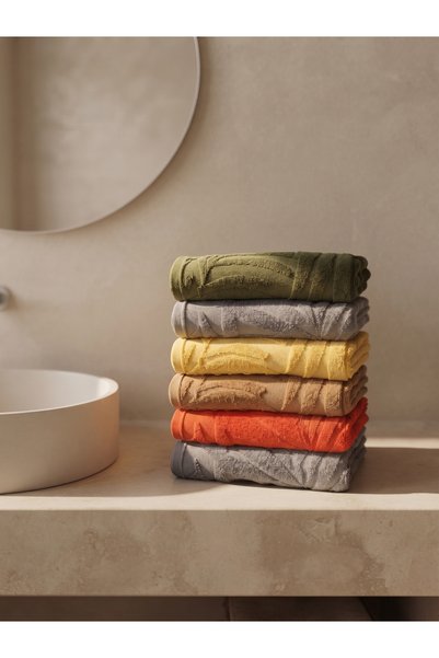 Class Premium 6lı Banyo Havlu Seti 100 X 150 cm %100 Pamuklu