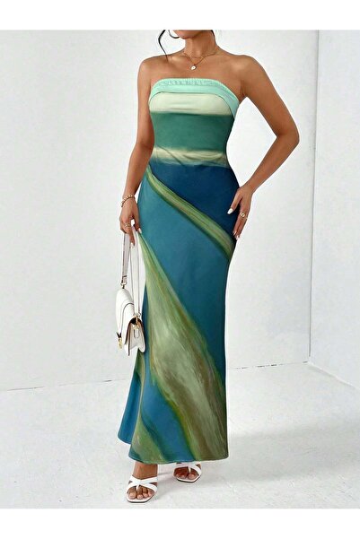 Sheya Rochie maxi, mix de culori - M