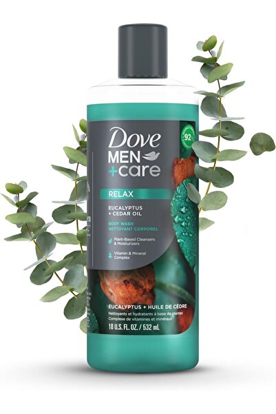 DOVE MEN + CARE غسول الجسم دوف للرجال، ريلكس، بزيت الأوكالبتوس والخشب الصندري...