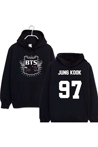 barsdepo Hanorac cu glugă imprimat BTS JUNH KOOK 100% BUMBAC |   Cadou surpriză