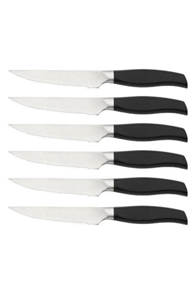 Zokura Z1035 Steak Knife Set, 7-Piece, Black