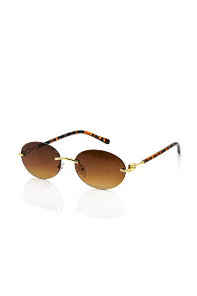 Le Miel Eyewear Çerçevesiz Kahverengi Unisex Güneş Gözlüğü