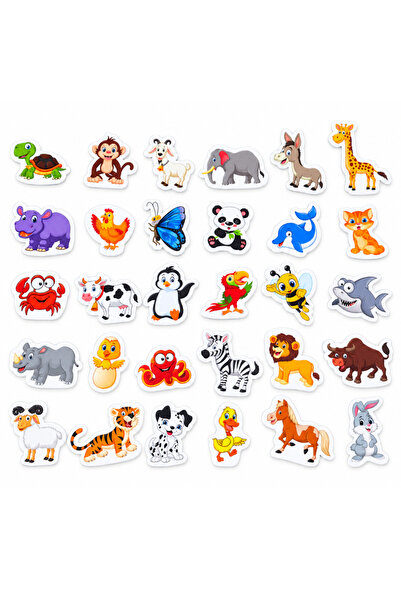 RCO Set magneti educativi lumea animalelor din spuma EVA, 30 piese magnetice ...