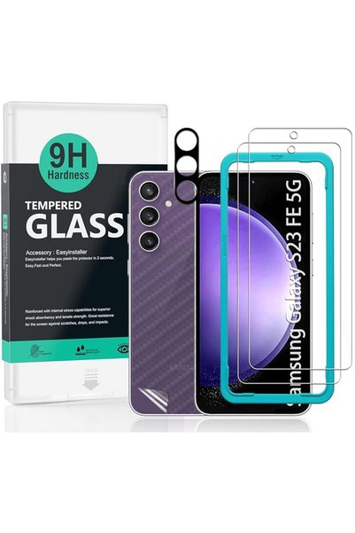 Ibywind قطعتان من واقي الشاشة لهاتف سامسونج جالاكسي S23 FE 5G مقاس 6.4 بوصة (...