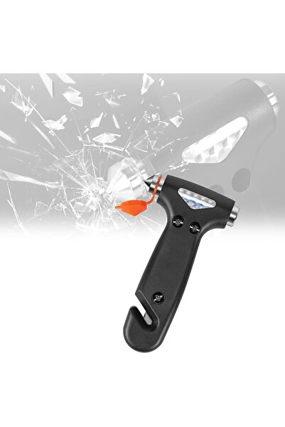 Yelajoy Car Safety Hammer, Window Breaker Tool with Seat Belt Cutter, Black E...