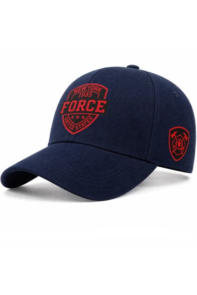 l'eivor Βαμβακερό καπέλο με στάμπα New York Force και Velcro