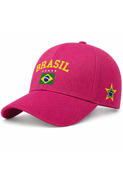 l'eivor Βαμβακερό καπέλο με στάμπα Brasil Star και Velcro