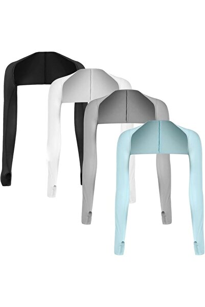 bolivia's UV protection shawl, 4 PCS Cooling Arm Sleeves with Finger Holes, B...