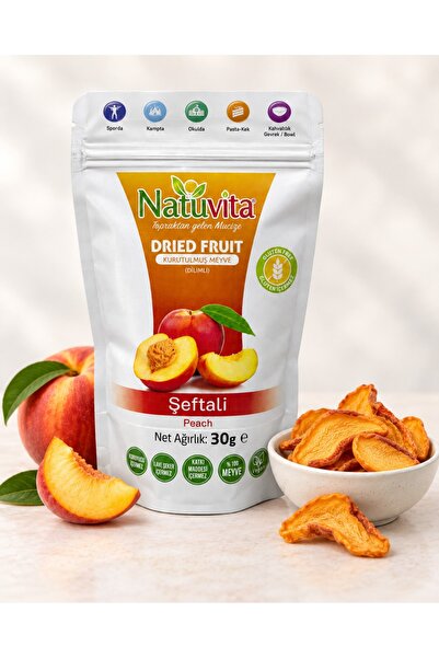 Natuvita Kurutulmuş Şeftali Dilimi 30g