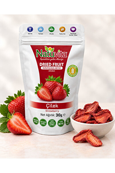 Natuvita Kurutulmuş Çilek Dilimi 30g