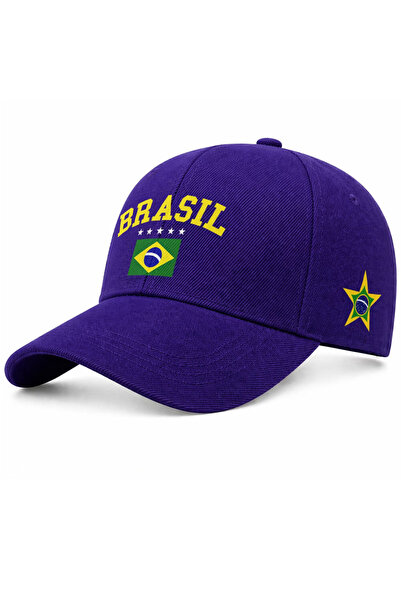 l'eivor Βαμβακερό καπέλο με στάμπα Brasil Star και Velcro