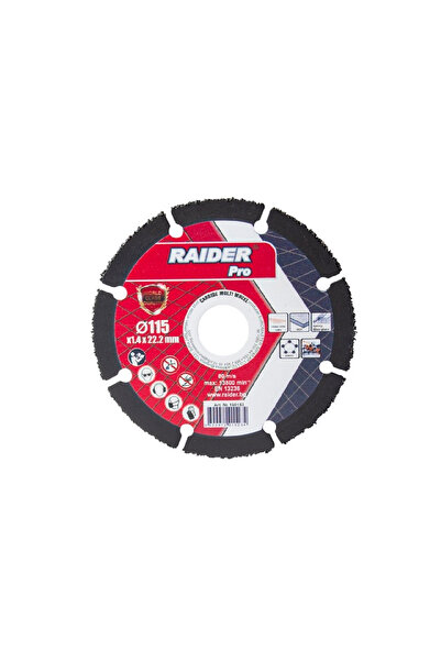 RAIDER Δίσκος κοπής καρβιδίου 115x1.4mm 160153