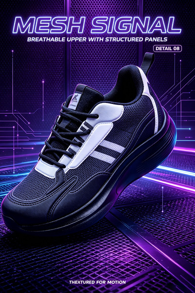 SaudEva Foot High-Performance Athletic Footwear - Shock Absorbing Rubber Outs...
