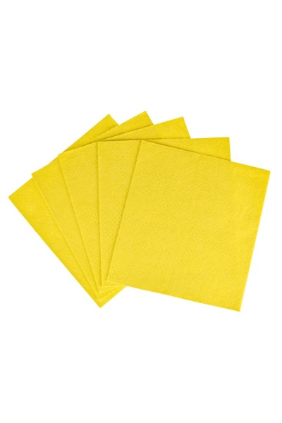 OEM 5x Lavete de curățare din microfibră galbene 18x20cm