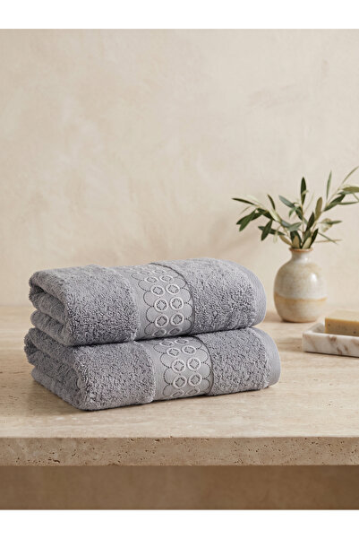 Dantela Nomad Set of 2 Embroidered Hand Towels 50X90 cm