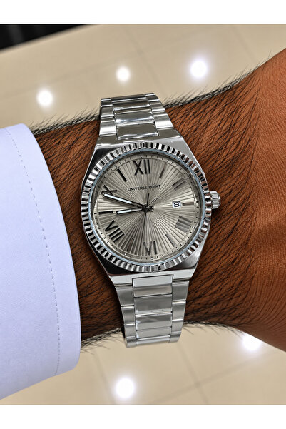 Generic Brand ساعة Universe Point سيلفر رويال LOOSTER TIME