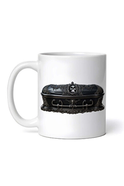 INOVATIX Personalized white mug, Halloween Coffin, INOVATIX®. 330ml