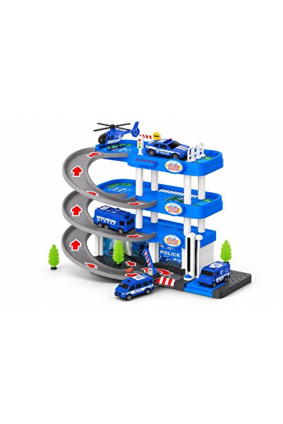 dehkah Multi-Storey Police Station and Garage Set for Kids with Police Cars, ...