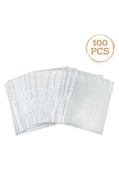 OEM 100 bucăți folii transparente A4 pentru documente cu margine albă