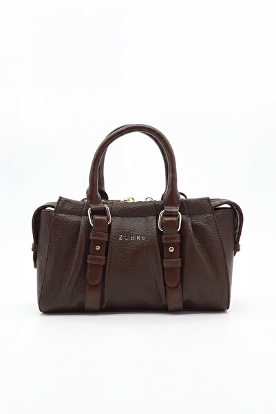 Zühre Zippered Coffee Bag with Strap 0072