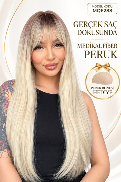 Suzan Peruk Gerçek Saç Dokusunda Medikal Peruk Tepe Kısmı Baş derisi Cilt Gör...