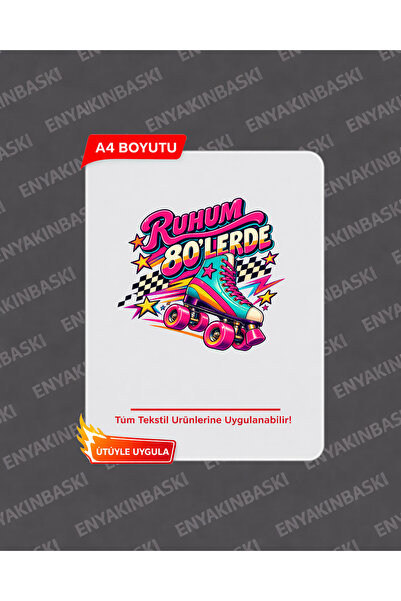 80^LER1 A4 DTF TRANSFER BASKI | Yüksek Kalite, Dayanıklı, Kolay Uygulama
