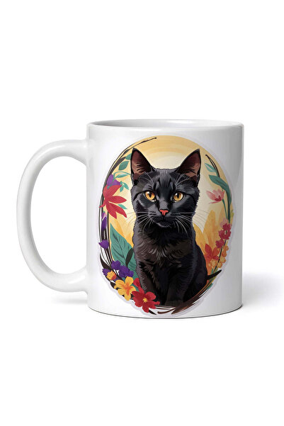 INOVATIX Personalized white mug, Bombay Cat medallion, INOVATIX®. 330ml