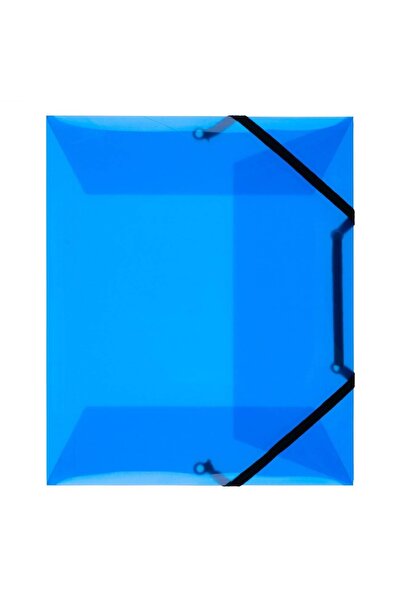 OEM Dosar A5 cu închidere elastică - Albastru 14.5x21cm
