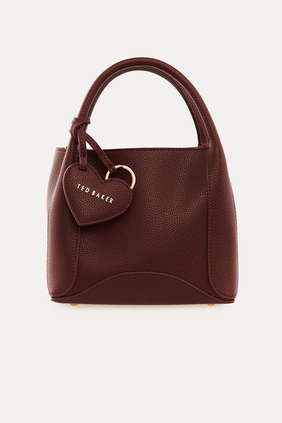 Ted Baker Bordo İç Çantalı Flotter Kova Askılı Çapraz Çanta