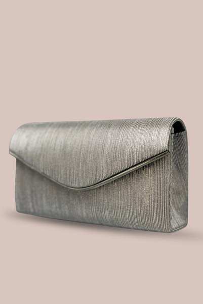 sermoda Evening Dress Bag - Chain Shoulder Strap Stylish Evening Bag Evening Dress Women's Bag Platinum Stnd Platinum