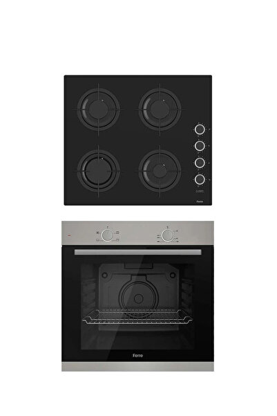 Ferre EKO SİYAH 2'Lİ ANKASTRE SET ( FIRIN + OCAK ) (XE61MDV-CS205)