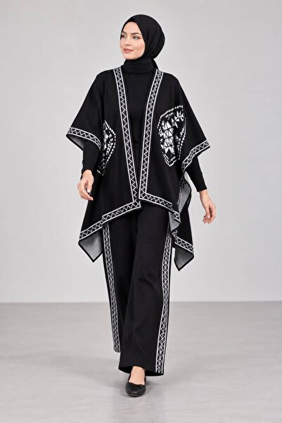 MAY MARA Women's 3-piece set with turtleneck blouse and poncho pants