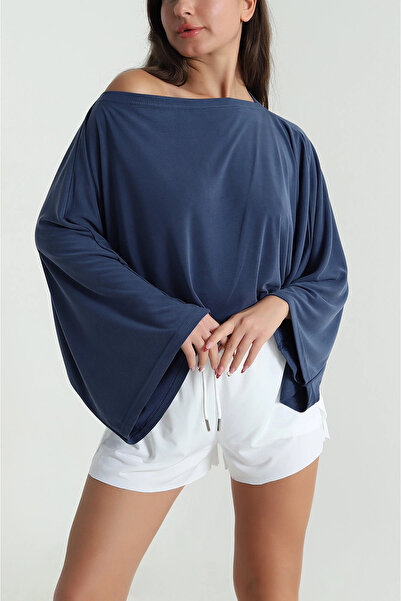 fiolin Cupral Bat Sleeve Blouse