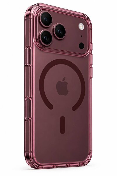 n noppax İphone 18 Pro uyumlu mika magsafe özellikli şeffaf sararmaz lüx sert kılıf arka kapak