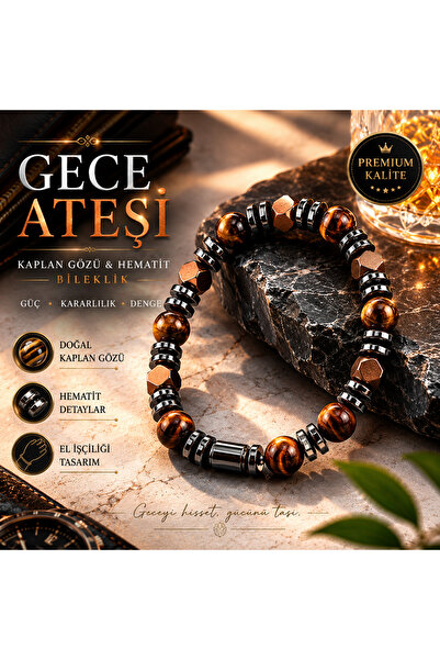 Lotus Atölye ve İyi Yaşam Merkezi 💎Gece Ateşi Serisi - Kaplan Gözü & Hematit...
