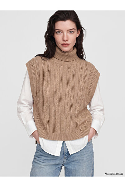 LC Waikiki Turtleneck Women's Knitwear Sweater Vest