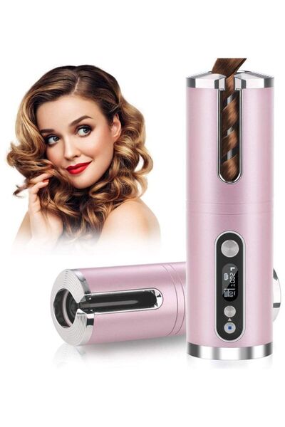 XIUWOO Cordless Hair Curler Pink
