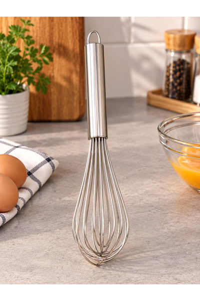 maslo Büyük Boy 40 CM Paslanmaz Çelik Çırpıcı Pratik Yumurta Sos Karıştırıcı ...