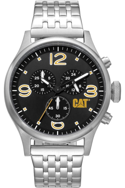 Caterpiller CAT Mens Watch DIAM Chrono (Silver/Black)