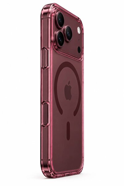 n noppax İphone 18 Pro uyumlu mika magsafe özellikli şeffaf sararmaz lüx sert kılıf arka kapak