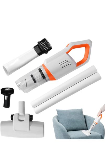 OEM Aspirator Vertical Fără Fir 2 în 1, Putere 8500 Pa, 5 Atașamente, Filtru HEPA, Recipient Colectare, Curățare Ușoară, 113x21 cm