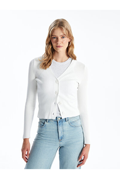 LC Waikiki V Neck Women's Knitwear Cardigan