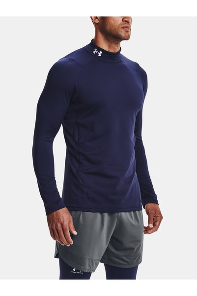 Under Armour UA CG Armour Fitted Mock-NVY - Tricou