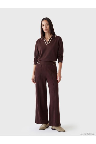 LC Waikiki Pantaloni de trening de damă cu croială largă și material moale la...