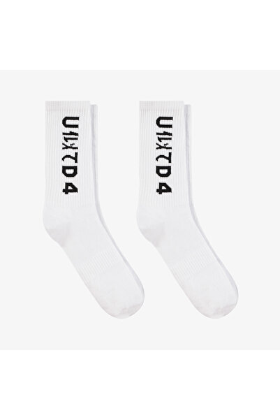 United United4 Unisex White 2-Piece Socks