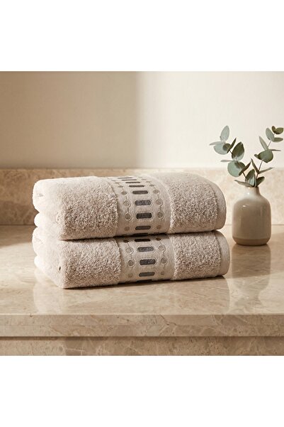 Dantela Ruma 2-Piece Embroidered Hand Towel Set 50X90 cm