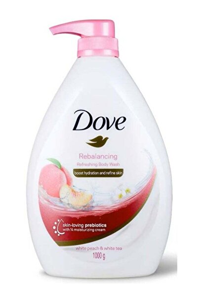 Dove Rebalancing Refreshing Body Wash White Peach & White Tea With ¼ Moisturi...