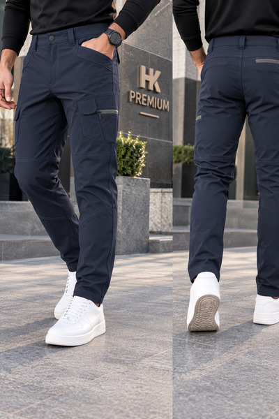 HK Premium Tekstil HK PREMIUM Erkek Haki Softshell Su Geçirmez Taktik Kargo P...