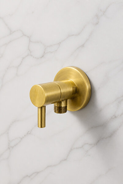 İSAOĞLU YAPI Taharet Musluğu Fırçalı Mat Altın Minimal Tasarım Mat Gold Banyo...